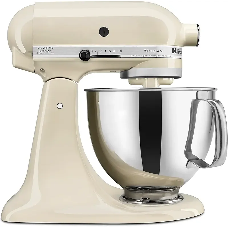 KitchenAid Artisan Series 5 Quart Tilt Head Stand Mixer with Pouring Shield KSM150PS, Almond Cream