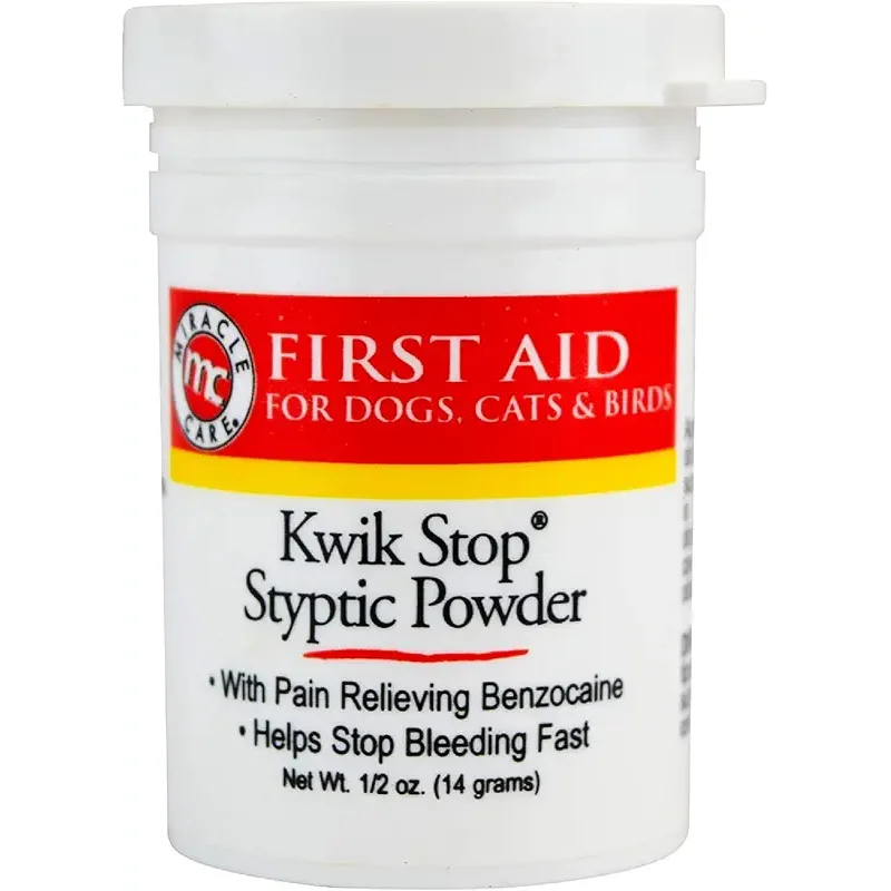Miracle Care Kwik Stop Styptic Powder, 0.5 Oz