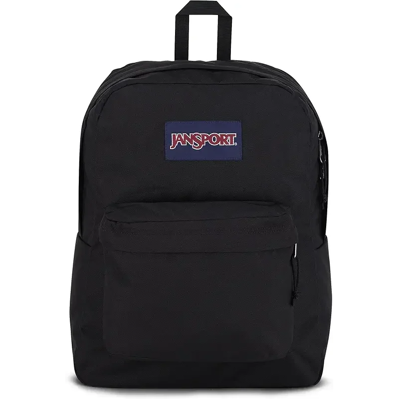 JanSport SuperBreak One Backpacks - Durable, Lightweight Bookbag with 1 Main Compartment, Front Utility Pocket with Built-in Organizer - Premium Backpack, Black