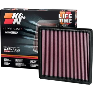 K&N High-Flow Original Lifetime Engine Air Filter: Increase Performance, Premium, Washable: Compatible with 2007-2024 FORD/LINCOLN: Expedition, F150, F250, F350, F450, F550, F560, Navigator, 33-2385