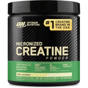 Optimum Nutrition Micronized Creatine Monohydrate Powder, Unflavored, 60 Servings, 300 Grams (Packaging May Vary)