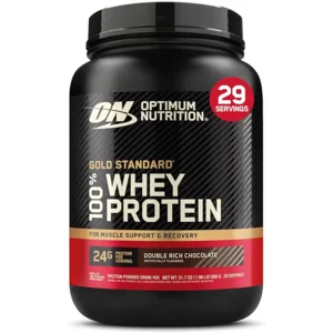 Optimum Nutrition Gold Standard 100% Whey Protein Powder, Double Rich Chocolate 1.98 Pound (Packaging May Vary)