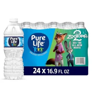 Pure Life Purified Water Bottles, 24 Pack - Still Bottled Water Enhanced with Minerals for a Crisp Taste, Plastic Bottles - 16.9 Fl Oz