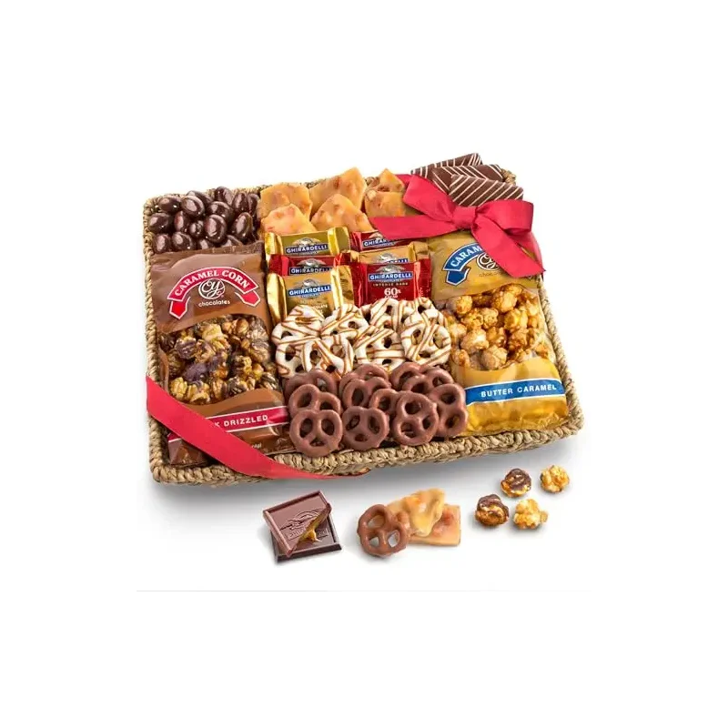A Gift Inside Chocolate, Caramel and Crunch Grand Gift Basket