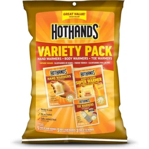HotHands Toe, Hand, & Body Warmer Variety Pack - Long Lasting Safe Natural Odorless Air Activated Warmers