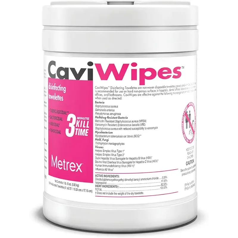 CaviWipes - Disposable Germicidal Cleaner & Healthcare Disinfecting Wipes, 160 Count
