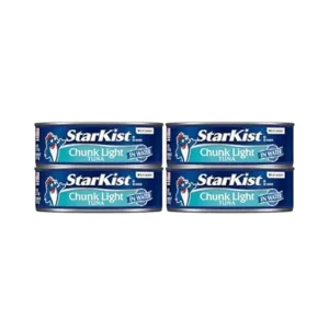 StarKist Chunk Light Tuna in Water, 5 oz (4 Pack) Canned Tuna Fish, Wild Caught, Gluten Free, Ready to Eat, Perfect for Salads, Keto Meals and Snacks, with 20g Protein & 90 Calories Per Serving
