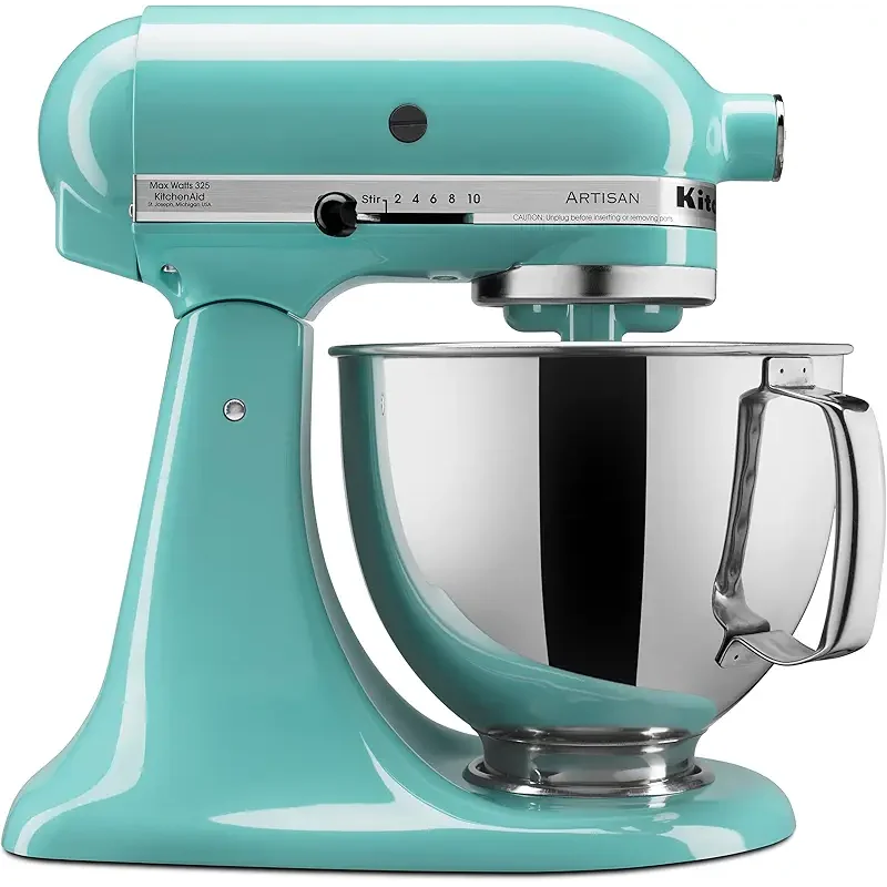 KitchenAid Artisan Series 5 Quart Tilt Head Stand Mixer with Pouring Shield KSM150PS, Aqua Sky