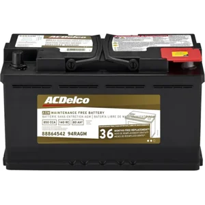 ACDelco Gold 94RAGM (88864542) 36 Month Warranty AGM BCI Group 94R Battery
