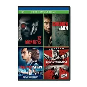 12 Monkeys / Children of Men / Repo Men / Doomsday Four Feature Films [DVD]