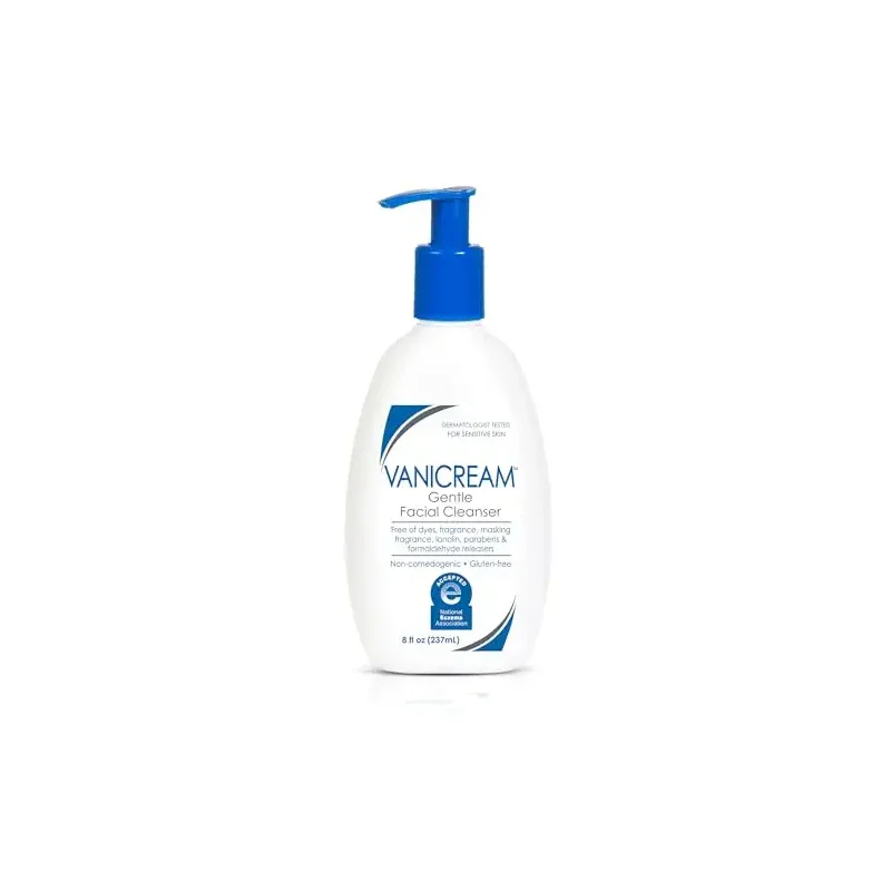 Vanicream Gentle Facial Cleanser with Pump Dispenser - 8 fl oz - Formulated Without Common Irritants for Those with Sensitive Skin