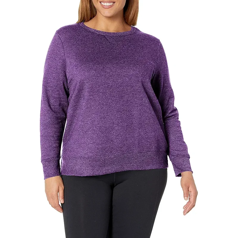 Hanes Women's Just My Size Plus Size Sweatshirt, EcoSmart Fleece Pullover with V-Notch