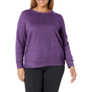 Hanes Women's Just My Size Plus Size Sweatshirt, EcoSmart Fleece Pullover with V-Notch