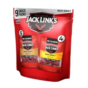 Jack Link's Beef Jerky Variety Pack - Includes Original and Teriyaki Jerky, Bulk Protein Snack Pack, Good Source of Protein, Meat Snacks Made with 100% Beef, Individual Bags - 1.25 Oz (Pack of 9)
