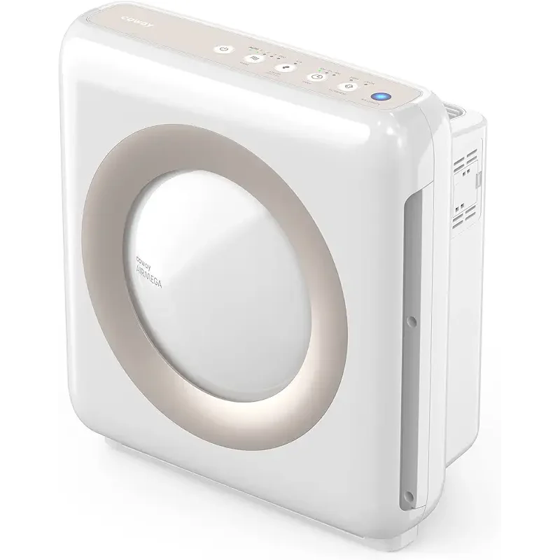 Coway Airmega AP-1512HH（W） True HEPA 空氣清淨機，附空氣品質監控、自動、定時器、濾網指示器和環保模式，16.8 x 18.3 x 9.7 英吋（約 42.7 x 46.5 x 24.6 公分），白色