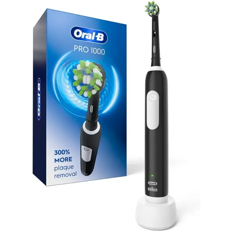 Oral-B Pro 1000 Rechargeable Electric Toothbrush, Black