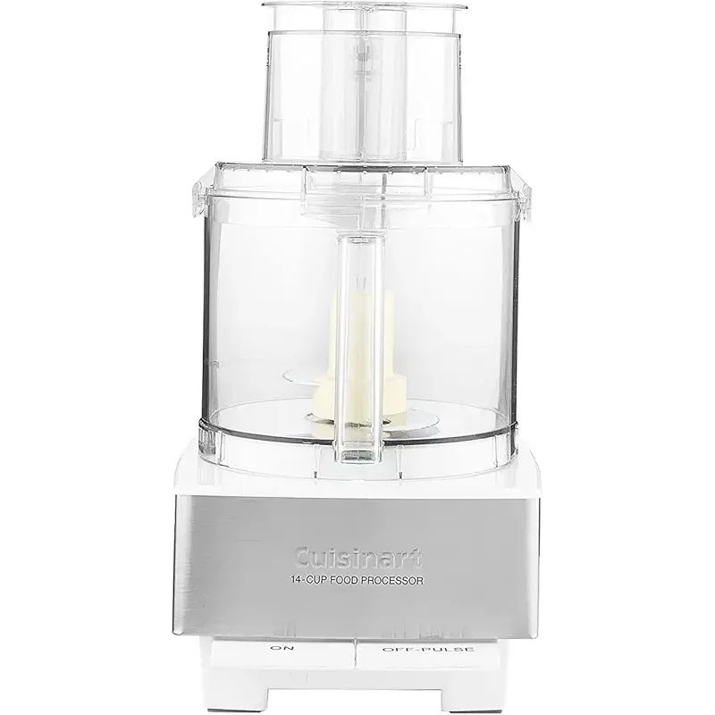 Cuisinart Food Processor 14-Cup Vegetable Chopper for Mincing, Dicing, Shredding, Puree & Kneading Dough, White Stainless, DFP-14BCWNY