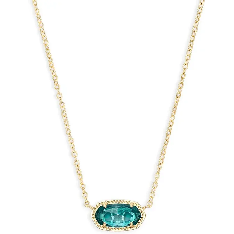 Kendra Scott Elisa Pendant Necklace for Women, Fashion Jewelry, 14k Gold-Plated