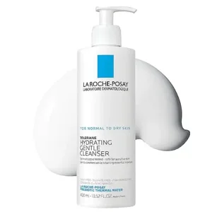 La Roche-Posay Toleriane Hydrating Gentle Face Cleanser, Hydrating Facial Cleanser With Niacinamide + Ceramides, Daily Face Wash For Dry Skin To Normal Skin, Sensitive Skin Tested, Fragrance Free