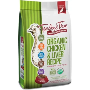 Tender & True Organic Chicken & Liver Recipe Dog Food, 20 lb