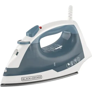 BLACK+DECKER Easy Steam Compact Iron for Clothes, Automatic Shutoff, Nonstick Plate, Light Weight, 1200 Watts