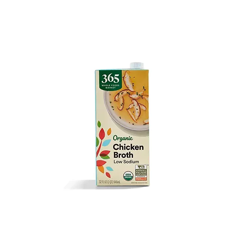 365 by Whole Foods Market, Organic Low Sodium Chicken Broth, 32 Fl Oz