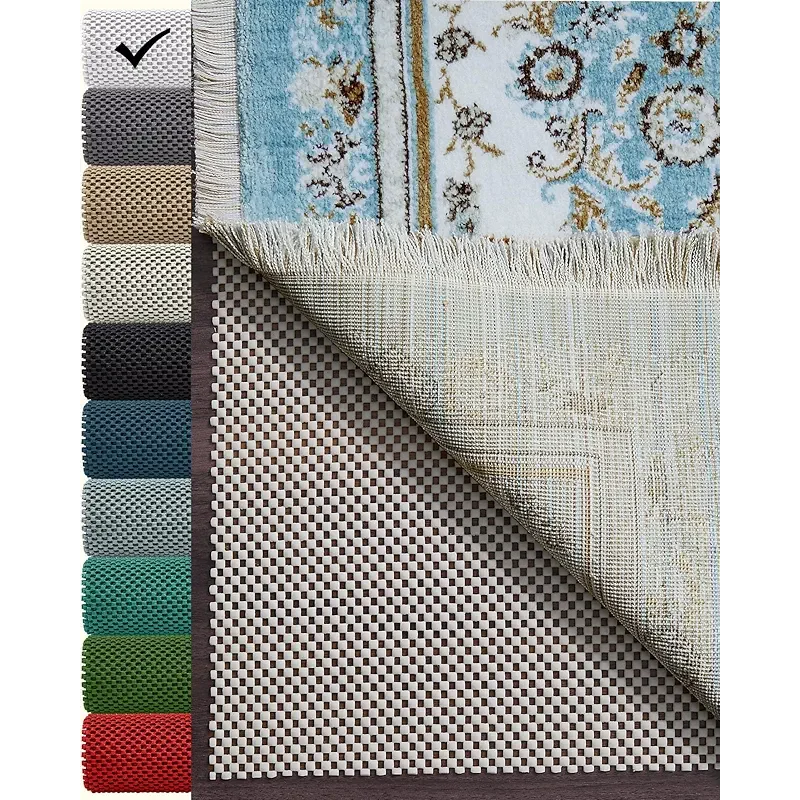 Veken Non Slip Rug Pad Gripper 8 x 10 Feet Extra Thick Pads for Any Hard Surface Floors, Keep Your Rugs Safe and in Place, Under Carpet Anti Skid Mat