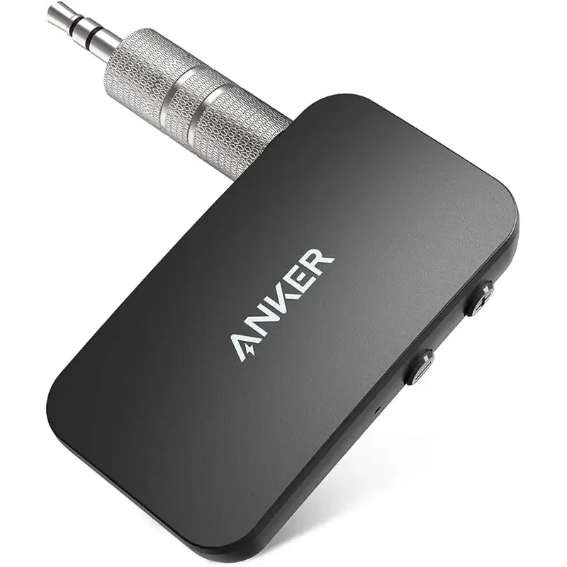 Anker Soundsync Bluetooth Receiver for Music Streaming with Bluetooth 5.0, Dual Device Connection, Handsfree Calls, 12-Hour Battery Life, for Car & Home Stereo - Signal Reception Only