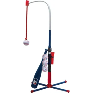 Franklin Sports Grow-with-Me Kids Baseball Batting Tee + Stand Set for Youth + Toddlers - Youth Baseball, Softball + Teeball Hitting Tee Set for Boys + Girls
