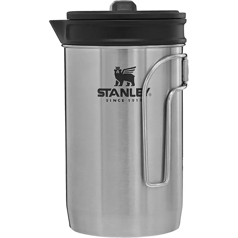 STANLEY All In One French Press Coffee Maker 32 oz | 5 Minute Brew, 4 Hours Hot | Mesh Filter for Coffee Grounds | Insulated Stainless Steel French Press | BPA-Free | Stainless