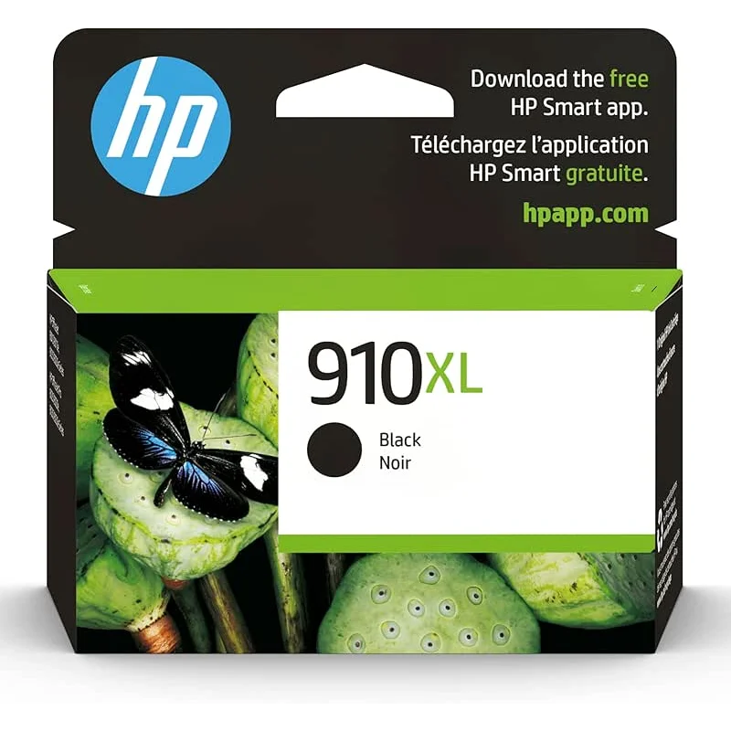 HP 910XL Black High-yield Ink Cartridge for HP Printers | Works with Printer Series: OfficeJet 8010, 8020; OfficeJet Pro 8020, 8030 | Eligible for Instant Ink | 3YL65AN
