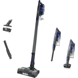 Shark | Pet Cordless Vacuum Cleaner | LED Headlights | Removable Handheld Vacuum for Pet Hair | Crevice Tool & Pet Multi-Tool Included | 40min Runtime | For Carpet & Hard Floors | Grey | IX141