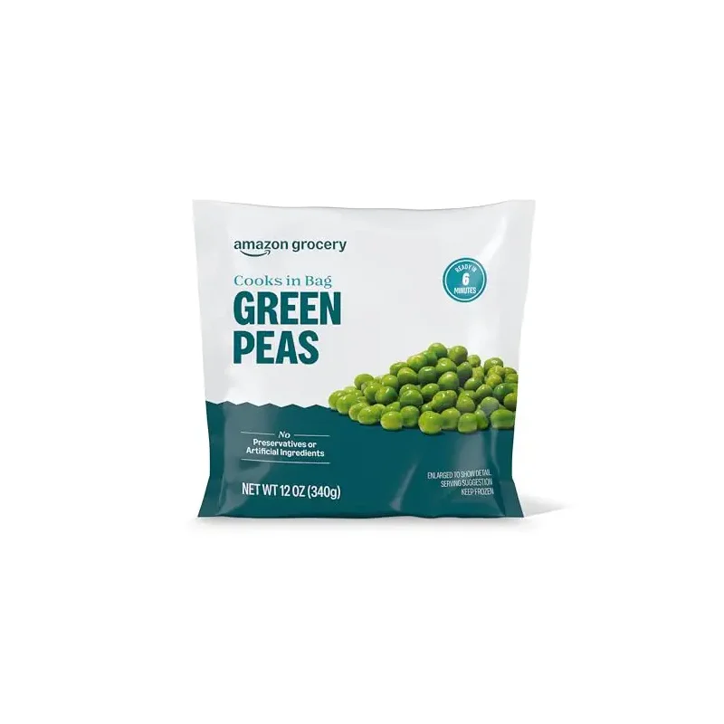 Amazon Grocery, Green Peas, 12 Oz, Frozen (Previously Happy Belly, Packaging May Vary)