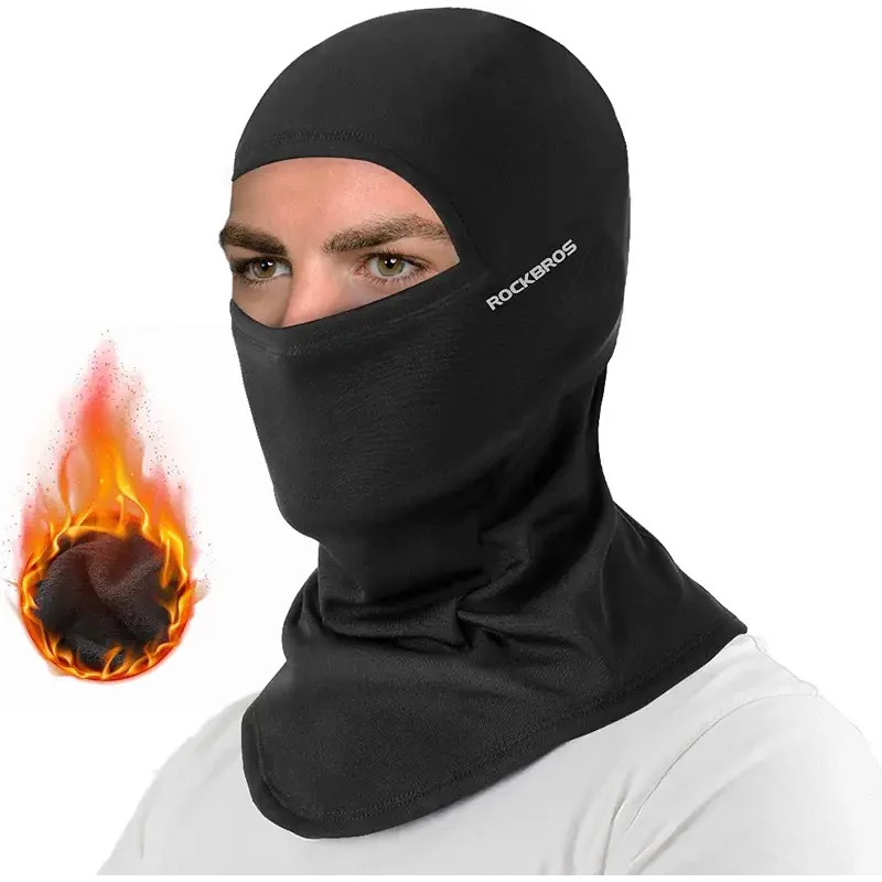 ROCKBROS Cold Weather Balaclava Ski Mask for Men Windproof Thermal Winter Scarf Mask Women Neck Warmer Hood for Cycling