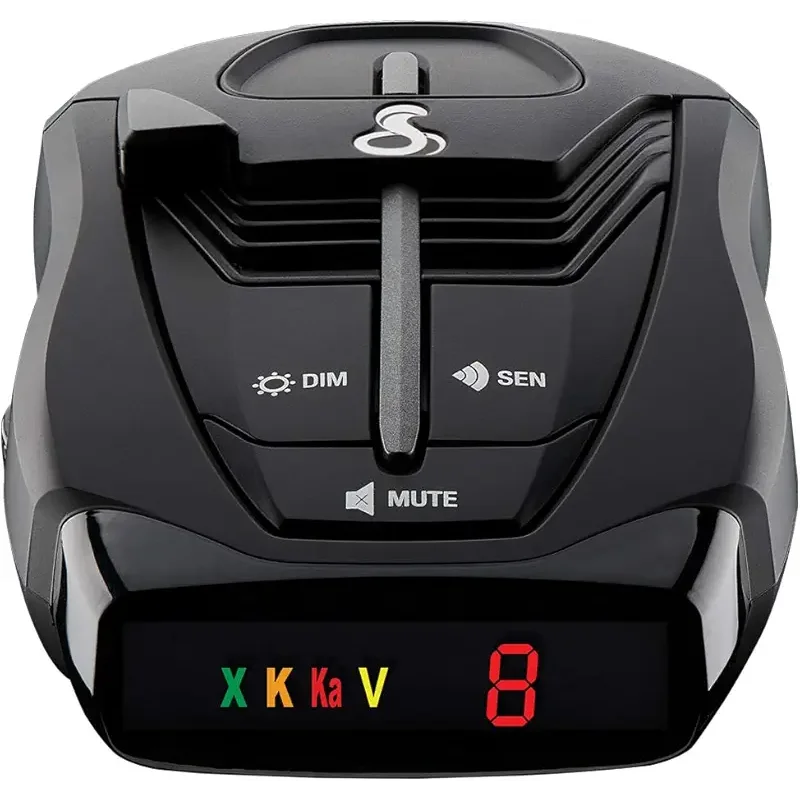 Cobra RAD 380 Laser Radar Detector – Long Range Detection, LaserEye Front and Rear Detection, IVT Filtering, Adjustable Sensitivity, Digital Signal Processing, Black