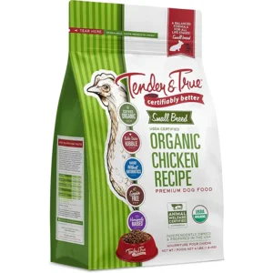 Tender & True Pet Nutrition Small Breed Organic Chicken Recipe Dog Food, 4 lb (46003)