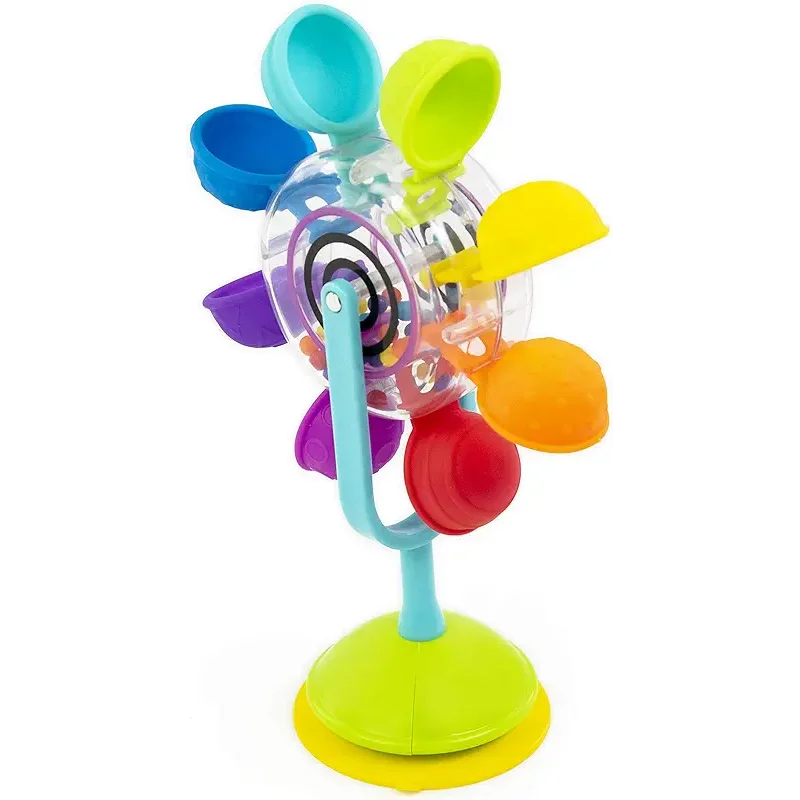 Sassy Whirling Waterfall Suction Toy for Bathtime - Stem - Ages 12+ Months, Multi