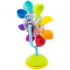 Sassy Whirling Waterfall Suction Toy for Bathtime - Stem - Ages 12+ Months, Multi