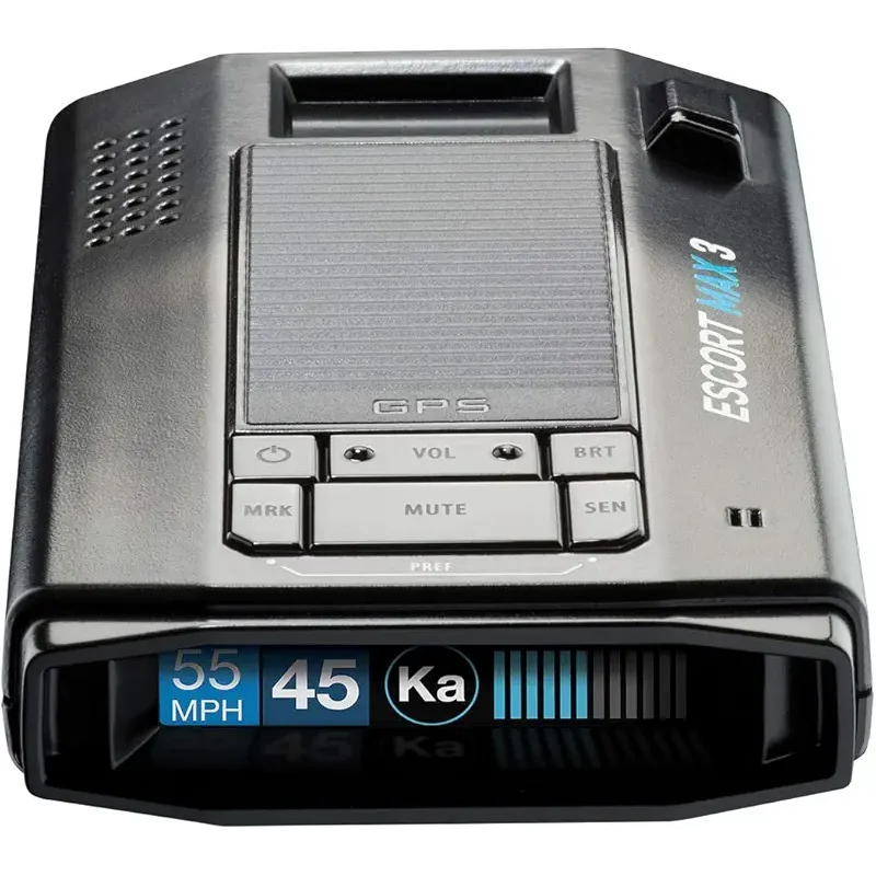 Escort MAX 3 Laser Radar Detector - Bluetooth Connectivity, Premium Range, Advanced Filtering, AutoLearn Technology, Voice Alerts, OLED Display, Apple CarPlay and Android Auto Compatible