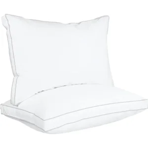 Utopia Bedding Bed Pillows for Sleeping Queen Size (White), Set of 2, Cooling Hotel Quality, Gusseted Pillow for Back, Stomach or Side Sleepers