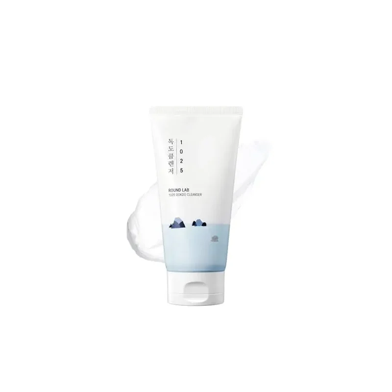 ROUND LAB 1025 Dokdo Cleanser 5.07 Fl Oz, Low pH Facial Cleanser for Sensitive Skin, Rich Soft Bubbles for Deep Cleansing and Makeup Removal, Hydrating Face Wash with Deep Sea Water, Korean Skin Care
