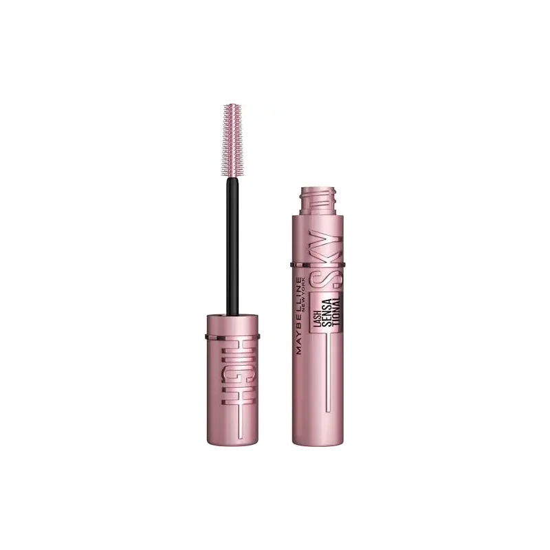 Maybelline Lash Sensational Sky High Washable Mascara Makeup, Volumizing, Lengthening, Defining, Curling, Multiplying, Buildable Formula, Blackest Black, 1 Count