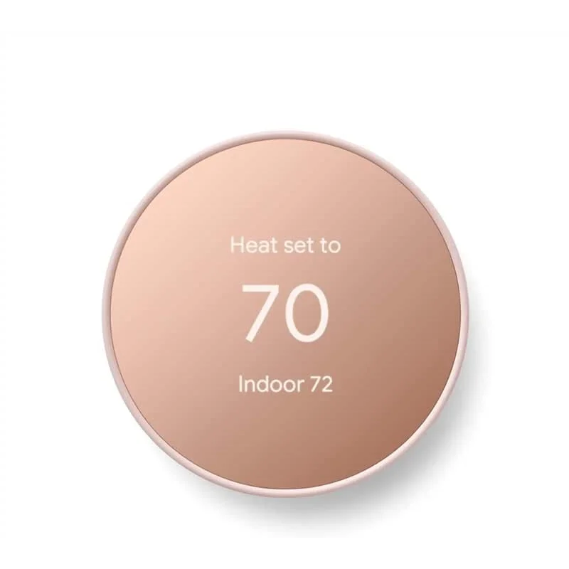 Google Nest Thermostat - Smart Thermostat for Home - Programmable Wifi Thermostat - Sand