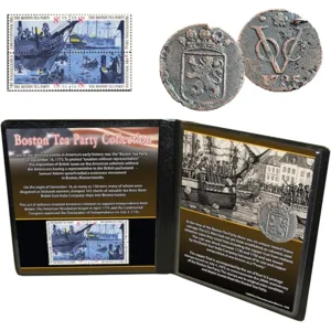 Boston Tea Party Coin and Stamp Collection