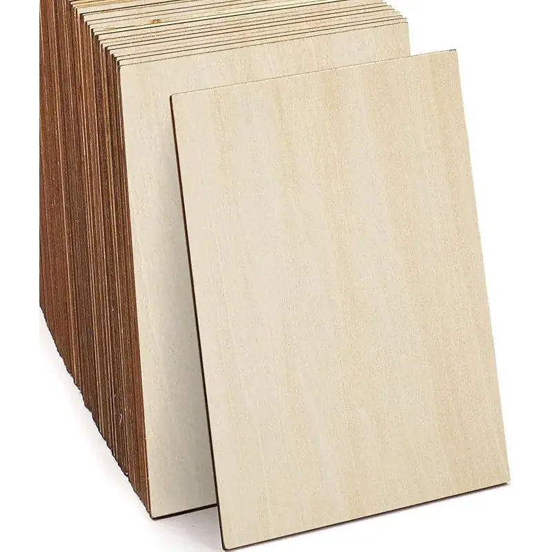 SIWUCHYE Unfinished Wood, 15 Pack Basswood Sheets for Crafts, Craft Wood Board for House Aircraft Ship Boat Arts and Crafts, School Projects, Wooden DIY Ornaments(150x100x2mm)