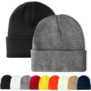 PFFY Unisex Beanie Hats for Men Women Knit Winter Beanies