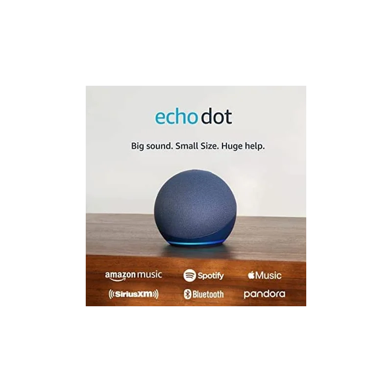 Amazon Echo Dot (2022 release), Vibrant sounding speaker with Alexa+ Early Access, Great for bedrooms, dining rooms and offices, Deep Sea Blue