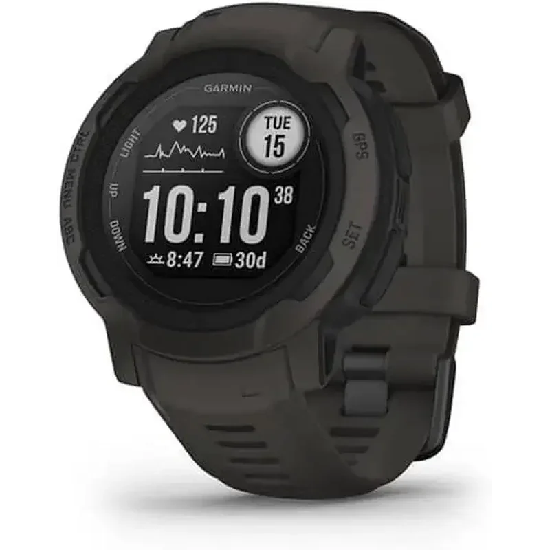 Garmin Instinct 2, Rugged Outdoor Watch with GPS, Built for All Elements, Multi-GNSS Support, Tracback Routing and More, Graphite - 010-02626-10