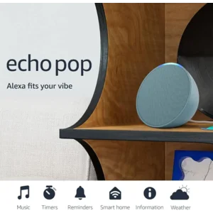Amazon Echo Pop (newest model), Our smallest speaker with Alexa+ Early Access, Fits in any room, Midnight Teal