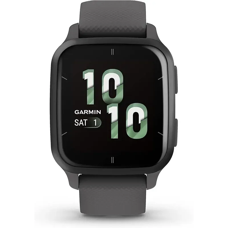 Garmin Venu® Sq 2 GPS Smartwatch, All-Day Health Monitoring, Long-Lasting Battery Life, AMOLED Display, Slate and Shadow Gray